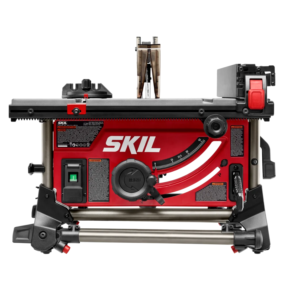 SKIL Jobsite Table Saw With Integrated Foldable Stand, 10In., 15 Amp, 25-1/2" Rip Capacity