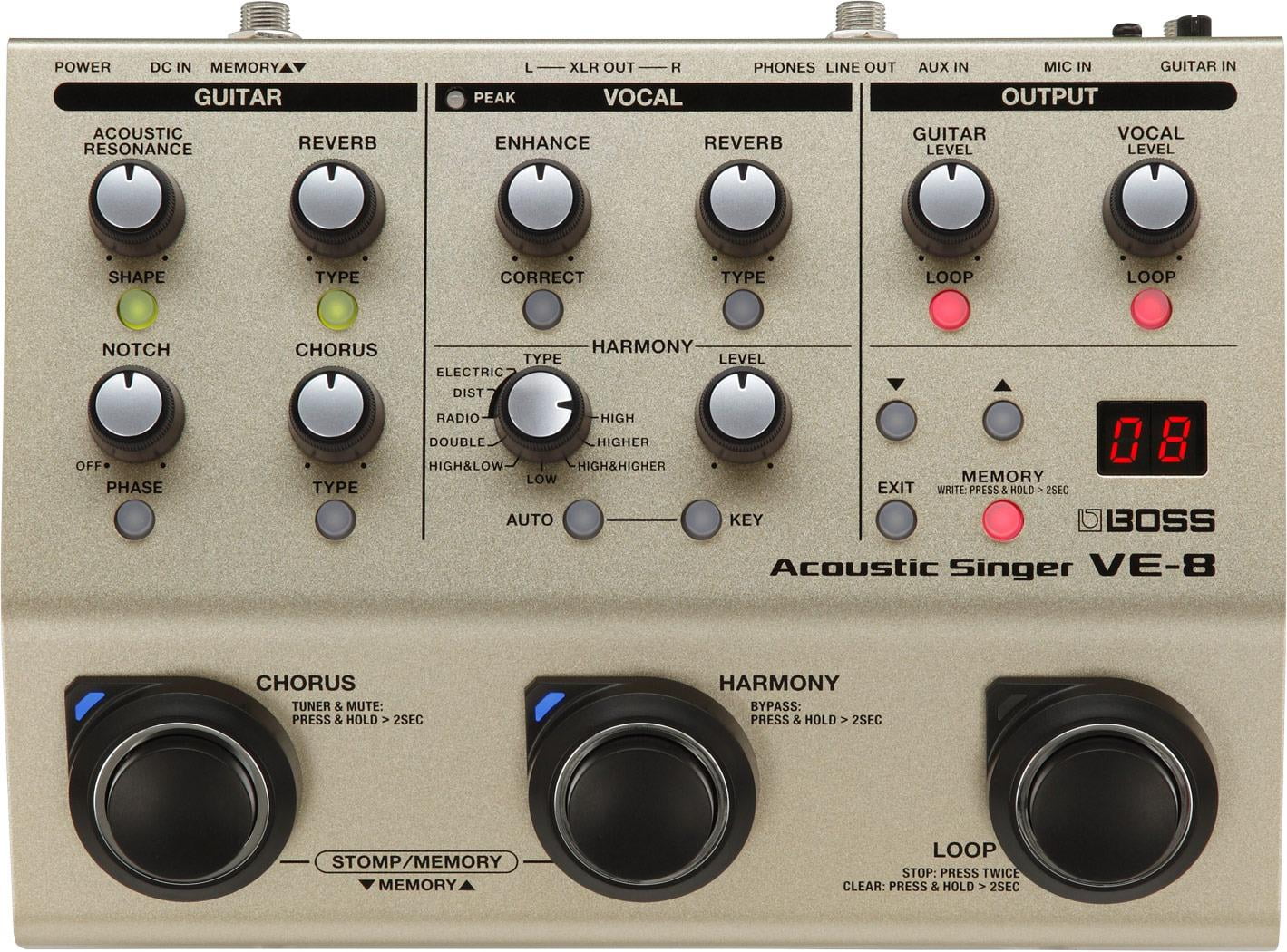 Boss VE-8 Acoustic Singer (New)