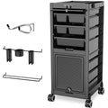 TASALON Lockable Salon Trolley Cart with 6 Drawers