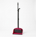 Chancejay - Broom and Dustpan Set for Home, 51" Long Handle Dustpan w/Comb, Broom & Dustpan, Rose Red